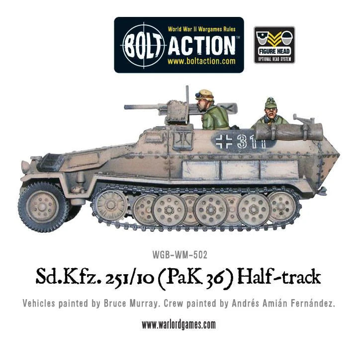 Sd.Kfz 251/10 half-track (3.7cm PaK) Plastic Boxed Set