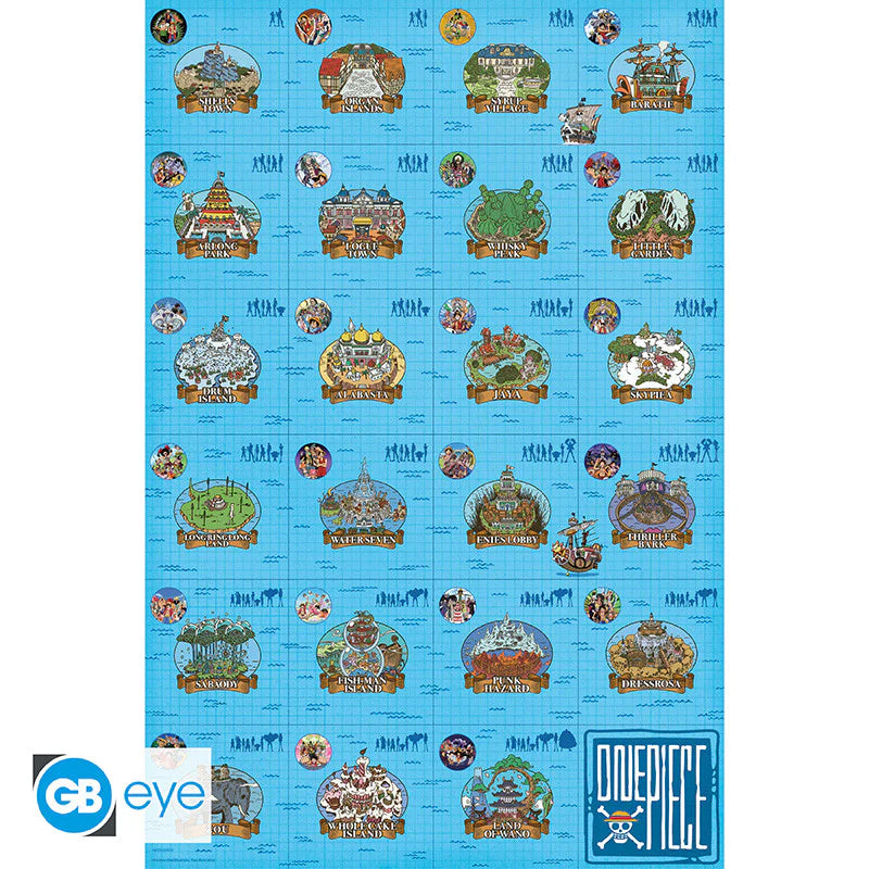 One Piece Log itinerary 61 x 91.5cm Maxi Poster